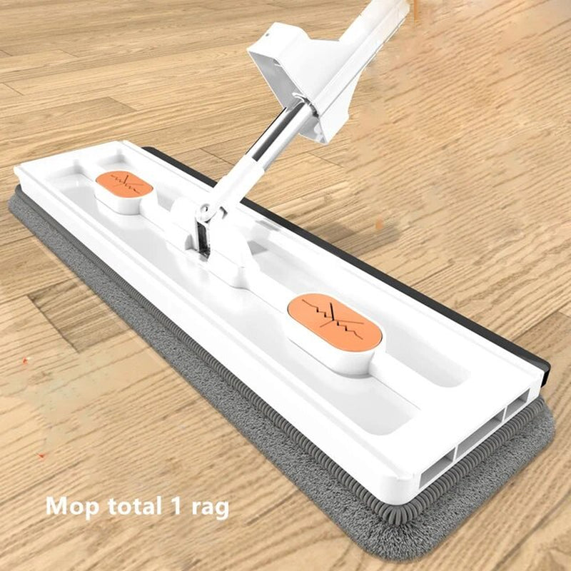 "Revolutionize Your Cleaning Routine with the 2023 Floor Clean Flat Large Mop and Bucket Set - Self-Cleaning, Efficient, and Perfect for Any Household!"