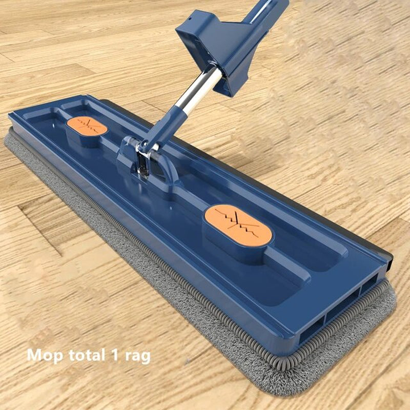 "Revolutionize Your Cleaning Routine with the 2023 Floor Clean Flat Large Mop and Bucket Set - Self-Cleaning, Efficient, and Perfect for Any Household!"