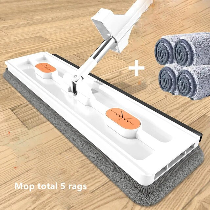 "Revolutionize Your Cleaning Routine with the 2023 Floor Clean Flat Large Mop and Bucket Set - Self-Cleaning, Efficient, and Perfect for Any Household!"