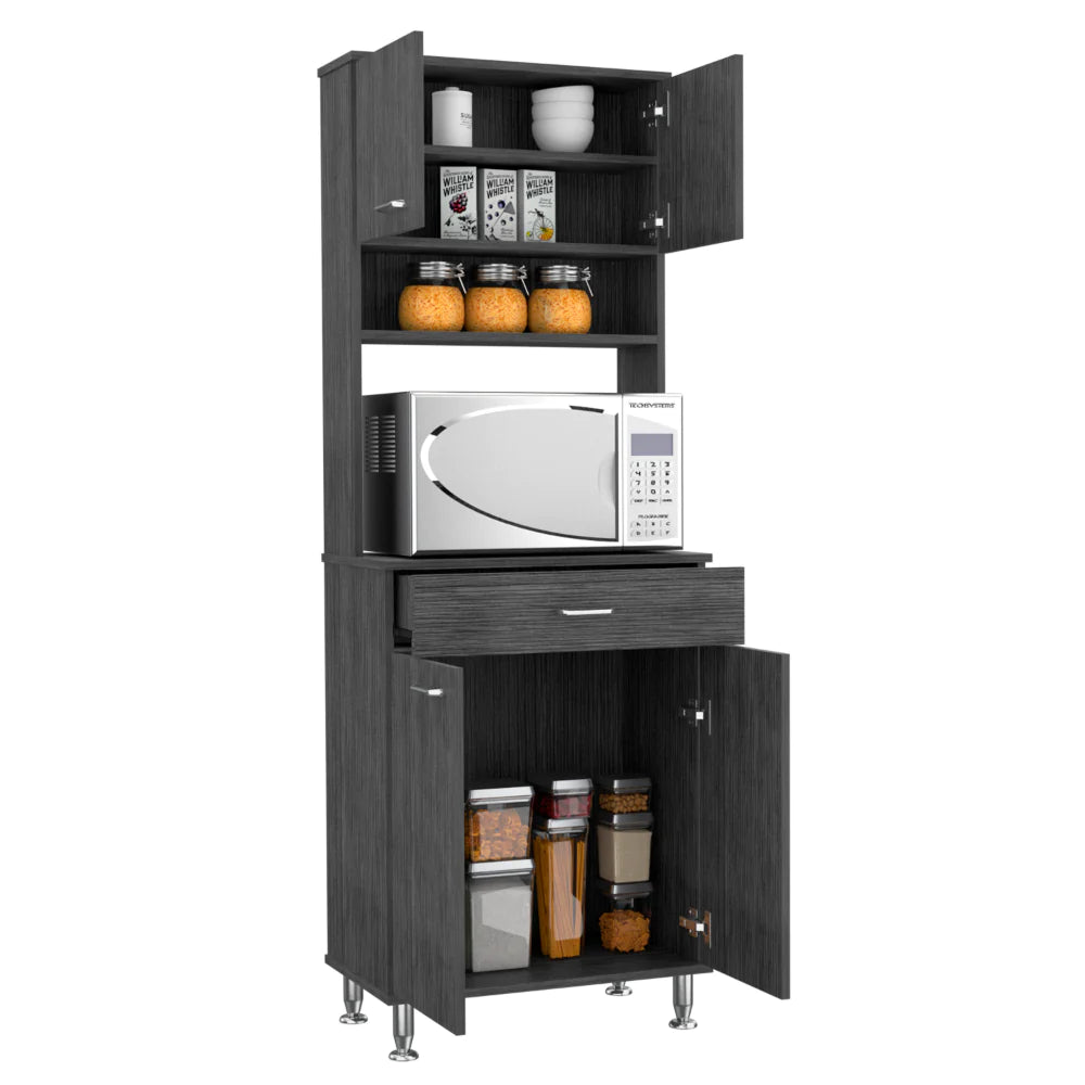 "Stylish and Spacious Piacenza Double Door Cabinet - Perfect for Your Pantry!"