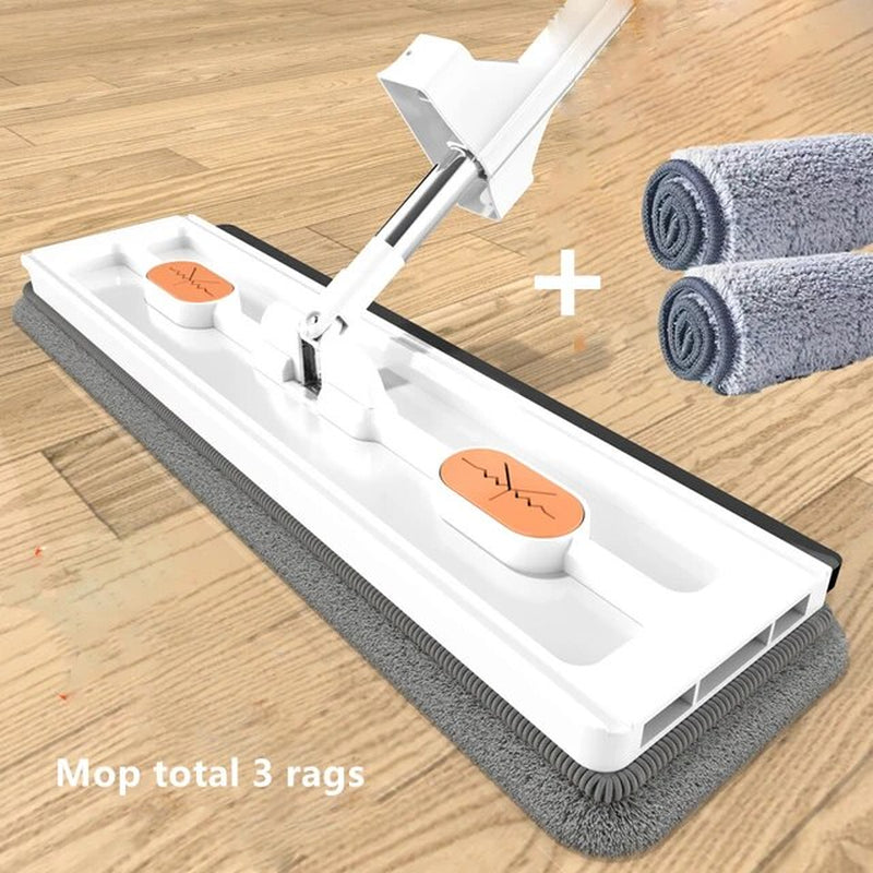 "Revolutionize Your Cleaning Routine with the 2023 Floor Clean Flat Large Mop and Bucket Set - Self-Cleaning, Efficient, and Perfect for Any Household!"